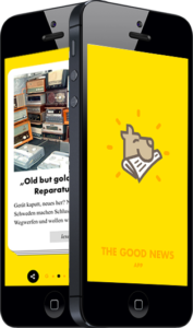 The Good News App auf dem iPhone4S.