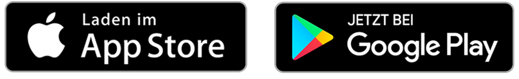 Apple AppStore und GooglePlay Store